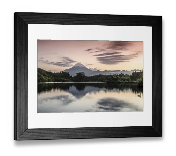 Framed Print : Currently inactive volcano, Mt Egmont