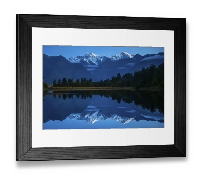 Framed Print : Morning view of Mount Cook and Mount Tasman