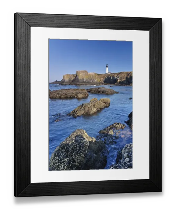 Framed Print : Yaquina Bay lighthouse, Newport Framed Print : Yaquina Bay lighthouse, Newport