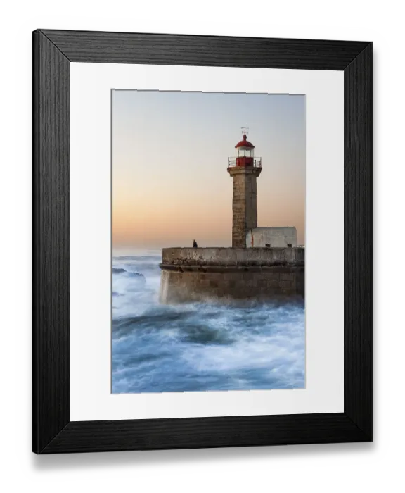 Framed Print : Lighthouse Foz do Douro, Grande Porto Framed Print : Lighthouse Foz do Douro, Grande Porto