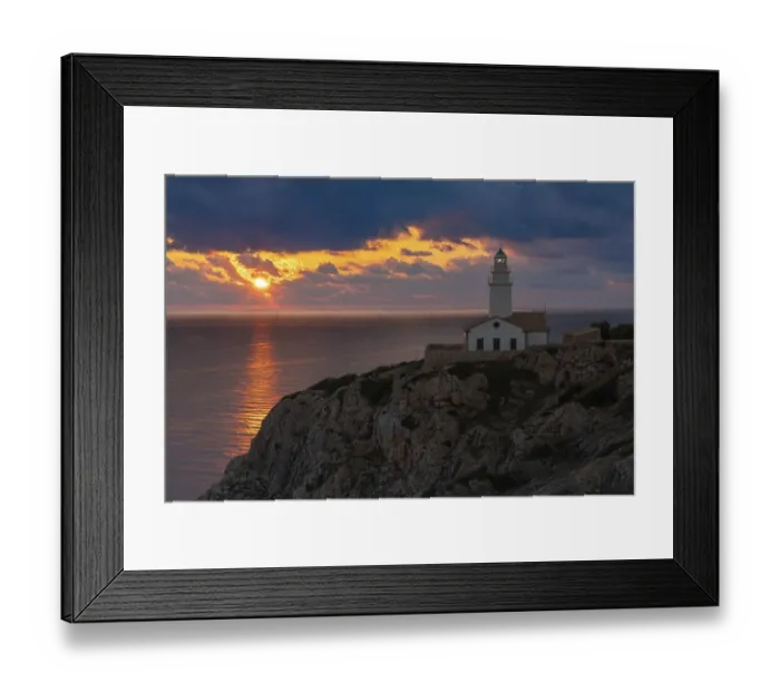 Framed Print : Sunrise at the Capdepera lighthouse near Cala Rajada Framed Print : Sunrise at the Capdepera lighthouse near Cala Rajada