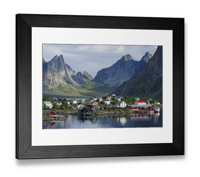 Framed Print : Fishing village Reine, Moskenes