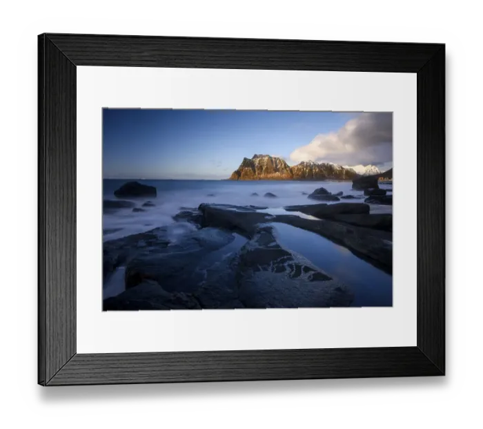Framed Print : Beach of Utakleiv, Lofoten, Norway, Europe