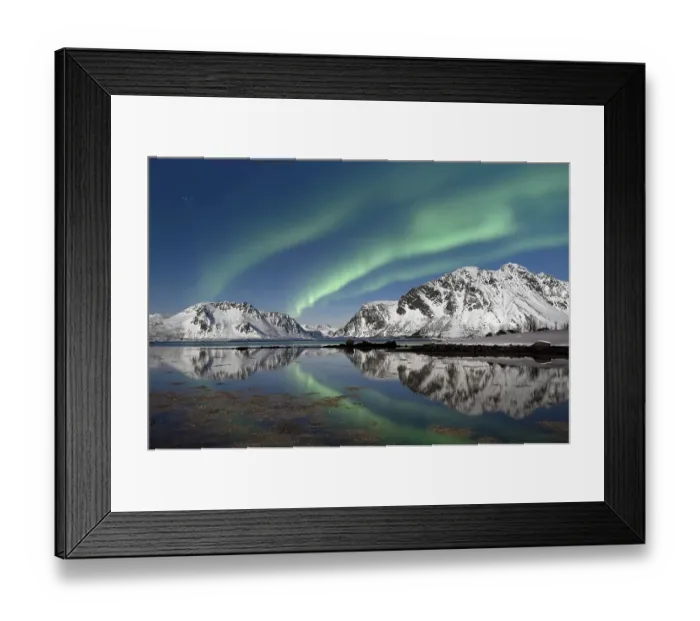 Framed Print : Northern lights, aurora borealis Framed Print : Northern lights, aurora borealis