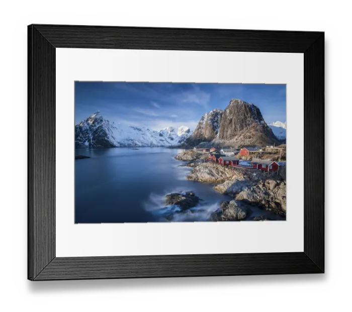 Framed Print : Townscape, rorbu or rorbuer fishermen's huts Framed Print : Townscape, rorbu or rorbuer fishermen's huts