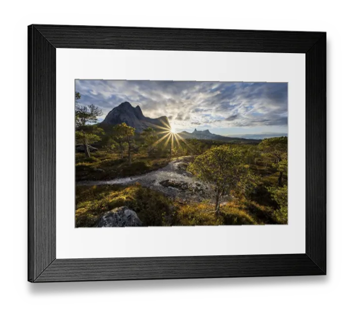 Framed Print : Mount Stortinden at sunset, Efjord Framed Print : Mount Stortinden at sunset, Efjord
