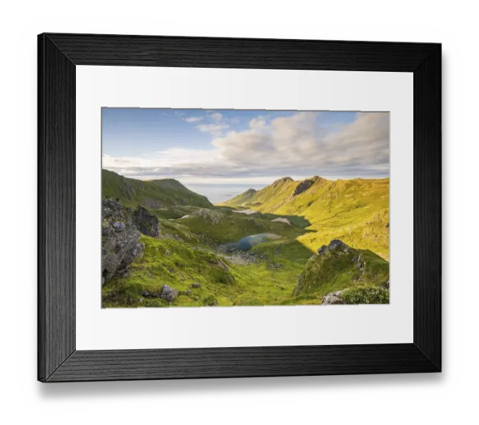 Framed Print : View of mountains and landscape along the Dronningruta hike Framed Print : View of mountains and landscape along the Dronningruta hike