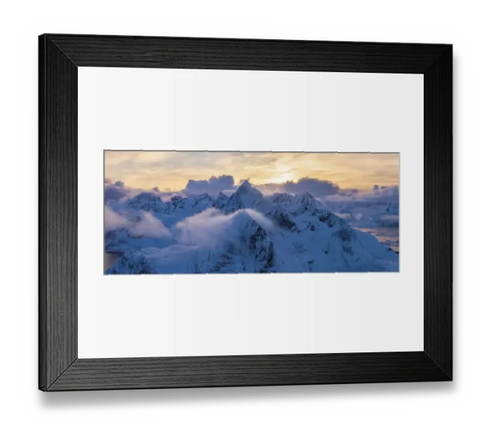 Framed Print : View of snow-covered mountains Framed Print : View of snow-covered mountains