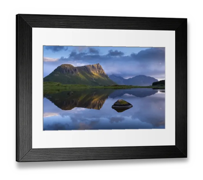 Framed Print : Landscape on the Lofoten Islands Framed Print : Landscape on the Lofoten Islands