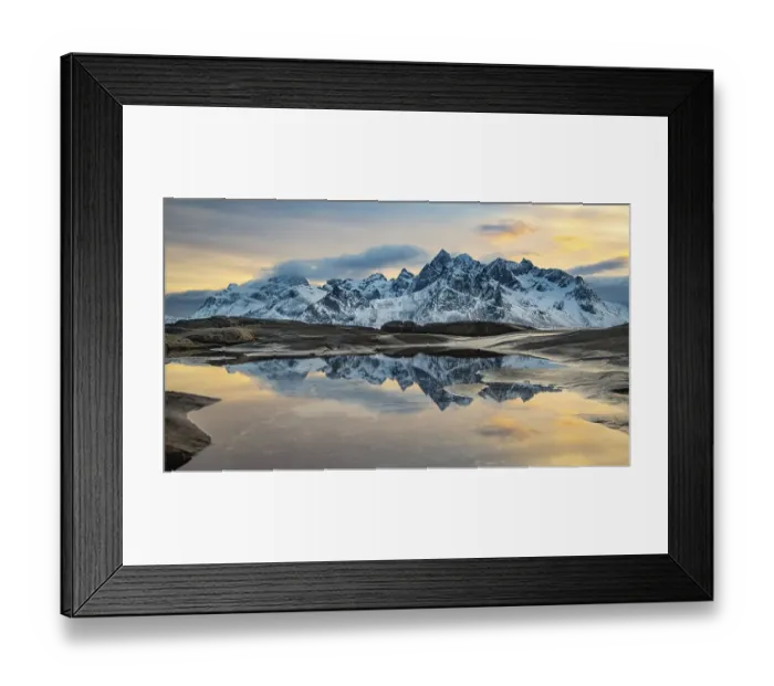 Framed Print : Winter Scandinavian landscape, sea