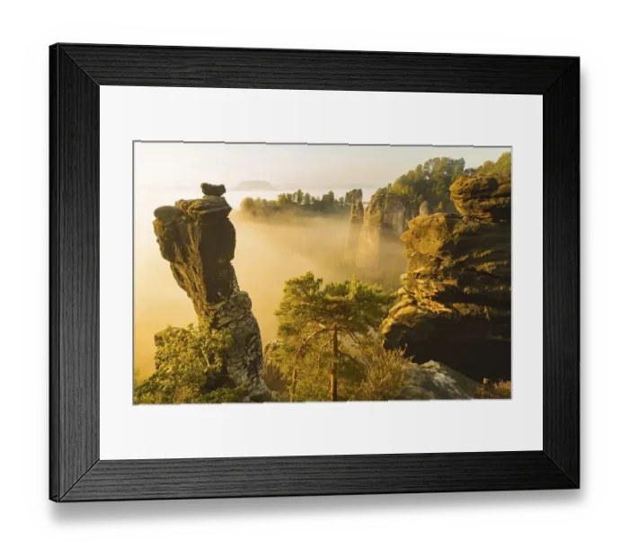 Framed Print : Wehlnadel above the Wehlgrund Framed Print : Wehlnadel above the Wehlgrund
