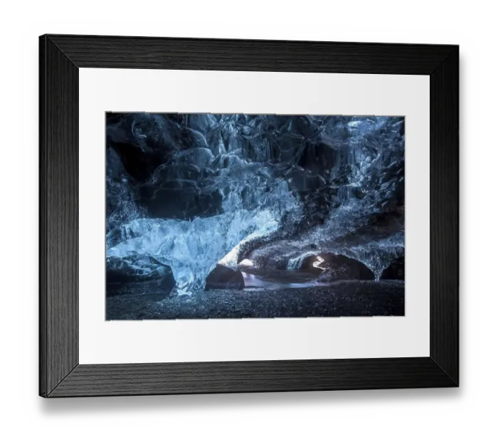 Framed Print : Ice cave under the Vatnajoekull