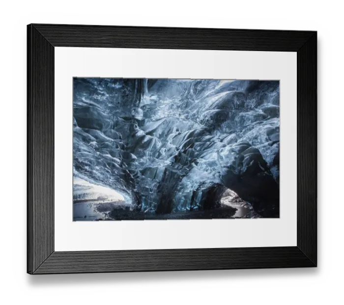Framed Print : Glacial ice, ice cave under the Vatnajoekull Framed Print : Glacial ice, ice cave under the Vatnajoekull