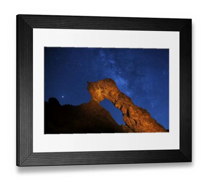 Framed Print : Lighted Zapato de La Reina, The Queen's Shoe with Starry Sky Framed Print : Lighted Zapato de La Reina, The Queen's Shoe with Starry Sky