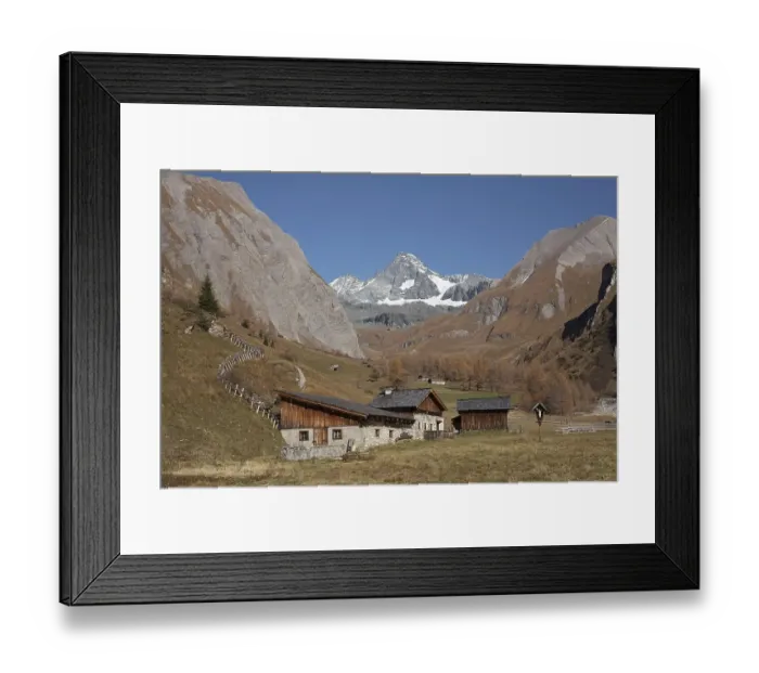 Framed Print : Mt Grossglockner, Hoazalm near Kals Framed Print : Mt Grossglockner, Hoazalm near Kals