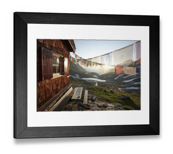 Framed Print : Adolf Nossberger Huette, refuge