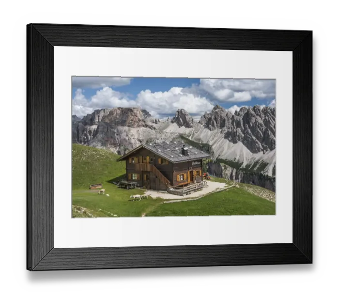 Framed Print : Steviahuette mountain inn, 2312m