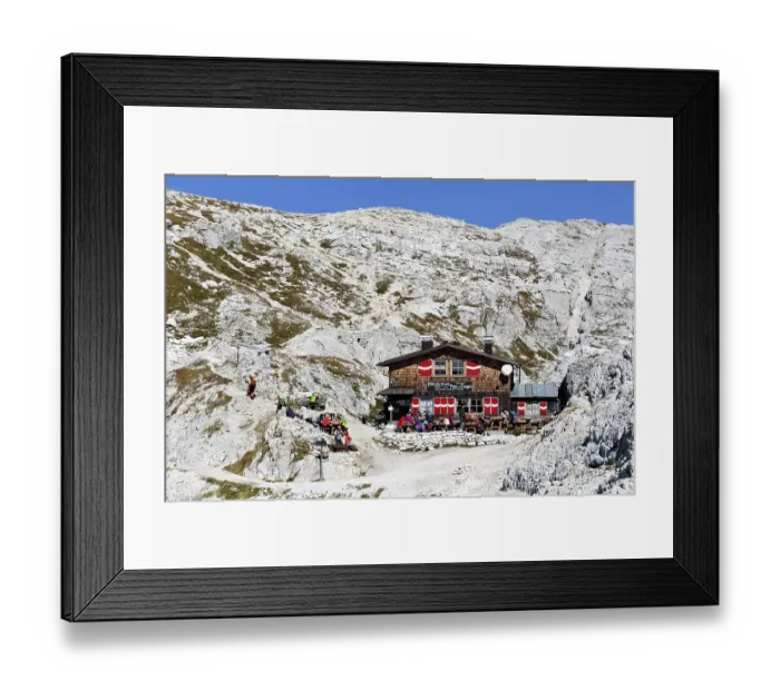 Framed Print : Mountain hut Buellelejochhuette Framed Print : Mountain hut Buellelejochhuette