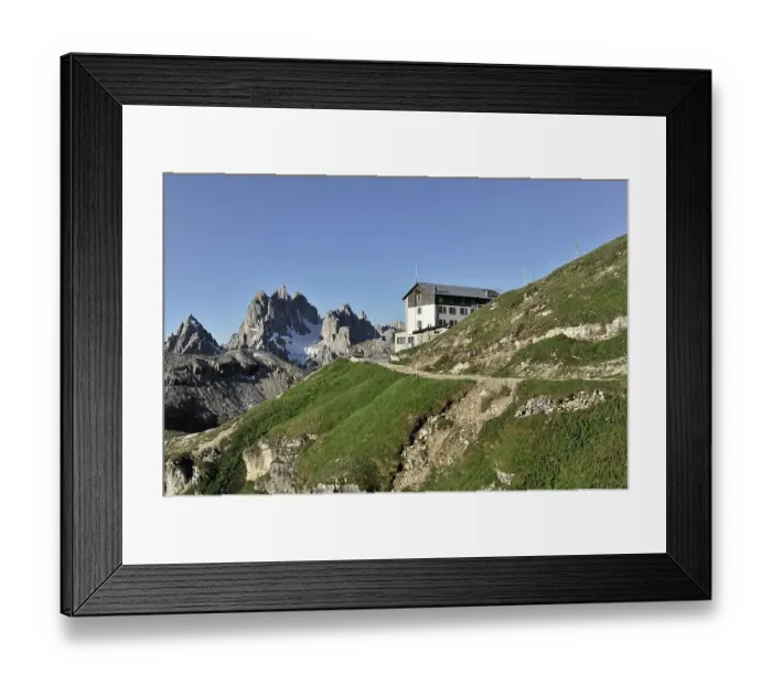 Framed Print : Auronzo hut, 2320m, Rifugio Auronzo Framed Print : Auronzo hut, 2320m, Rifugio Auronzo