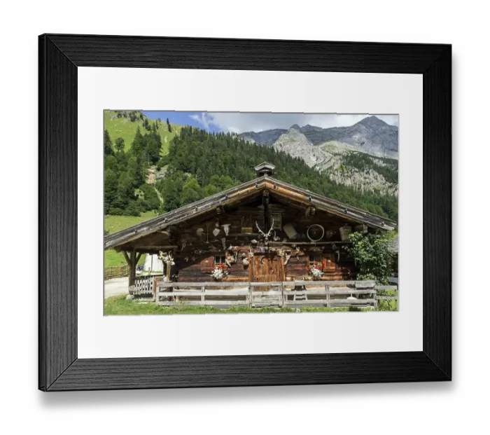 Framed Print : Farmhouse, Eng, Eng-Alm, Karwendel