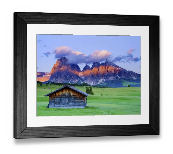 Framed Print : Alpe di Siusi, Sassolungo, Plattkofel Framed Print : Alpe di Siusi, Sassolungo, Plattkofel