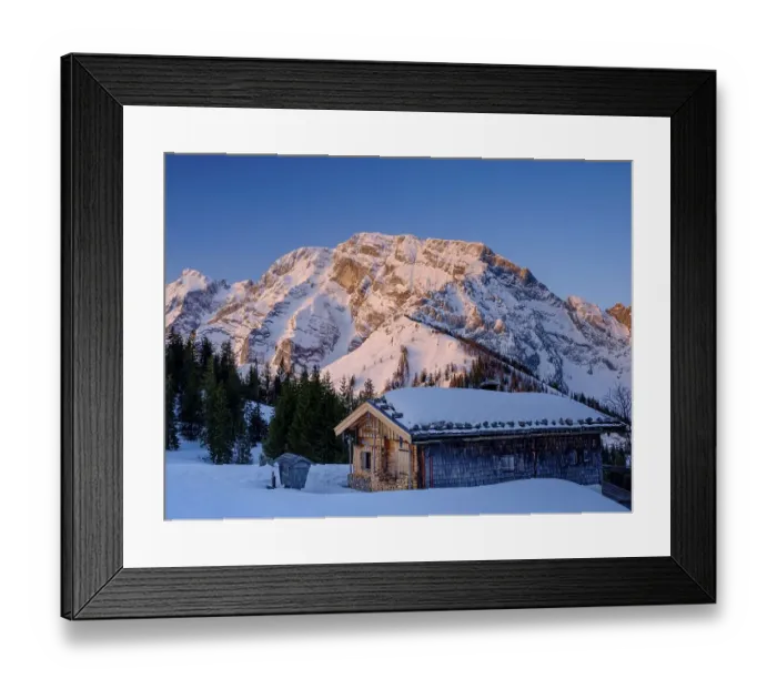 Framed Print : Alpenglow at Hoher Goell, in front the upper Ahornalm Framed Print : Alpenglow at Hoher Goell, in front the upper Ahornalm