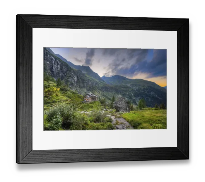 Framed Print : Gollinghuette mountain hut, Rohrmoos-Untertal Framed Print : Gollinghuette mountain hut, Rohrmoos-Untertal