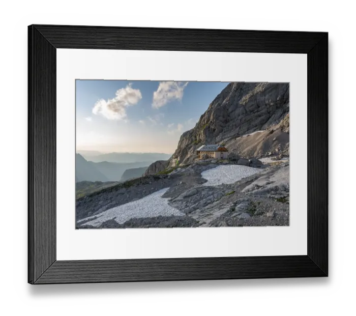 Framed Print : Adamekhuette, Alpine Alpine Club Mountain Hut