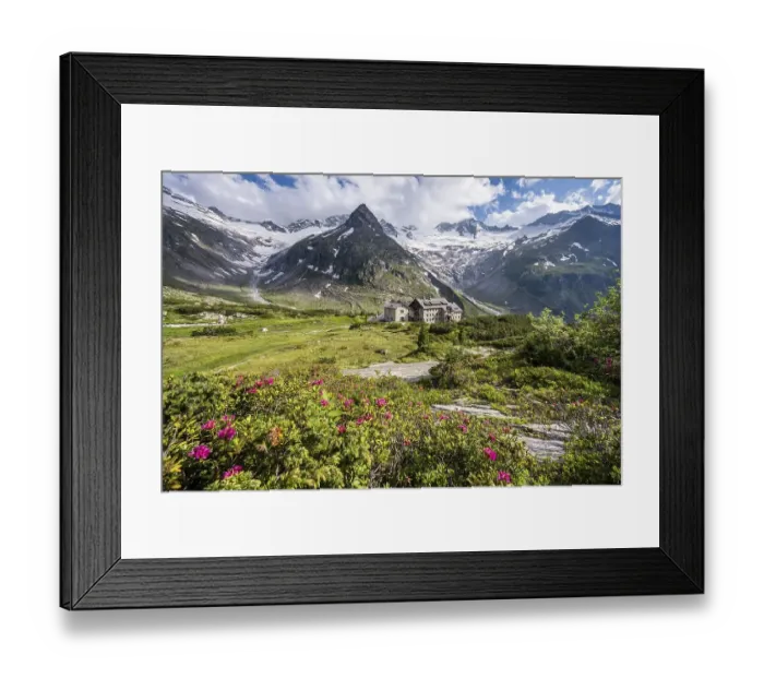 Framed Print : Berlin hut on the Berliner Hoehenweg