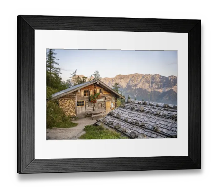 Framed Print : Mountain hut, Schaertenalm, Berchtesgaden Alps Framed Print : Mountain hut, Schaertenalm, Berchtesgaden Alps