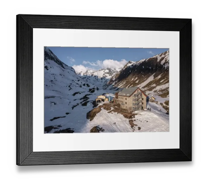 Framed Print : Mountains in winter, aerial view Framed Print : Mountains in winter, aerial view