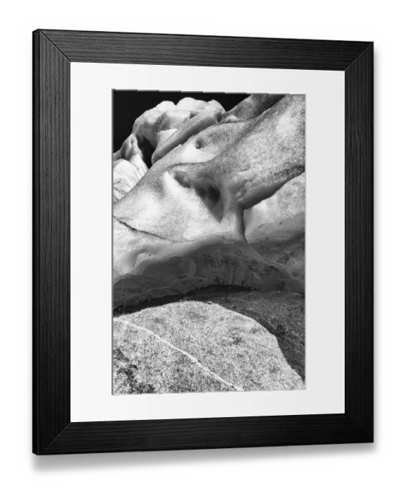 Framed Print : Ice structures in the Nigaardsbreen glacier