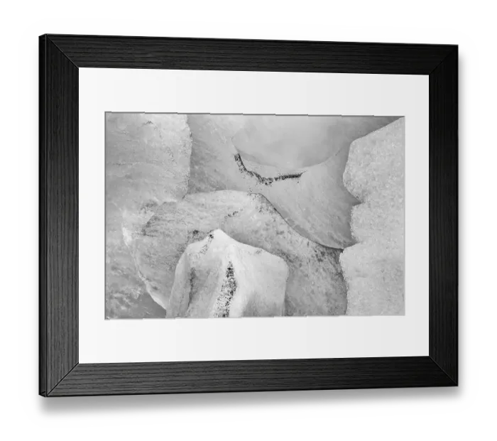 Framed Print : Ice structures in the Nigaardsbreen glacier