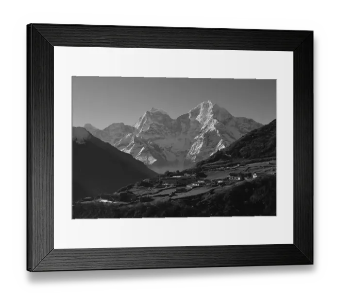 Framed Print : Village Dhole and Mt Thamserku Framed Print : Village Dhole and Mt Thamserku