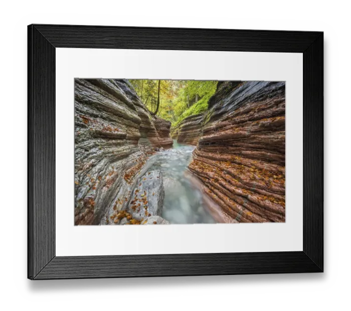 Framed Print : The Taugl river, Hallein District