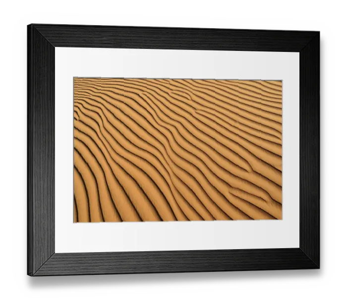 Framed Print : Sand ripples, texture on a sand dune Framed Print : Sand ripples, texture on a sand dune