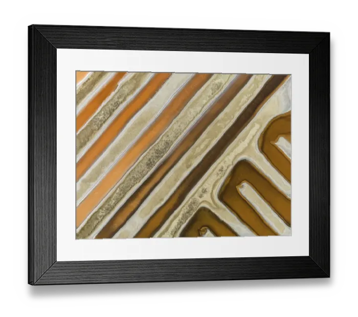 Framed Print : Saline ponds at the salt works near Chiclana de la Frontera