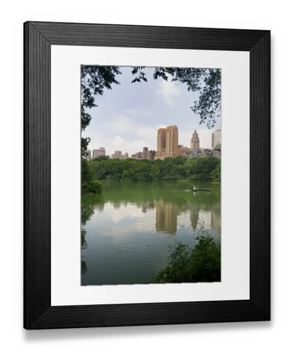 Framed Print : The Lake in Central Park, Upper West Side