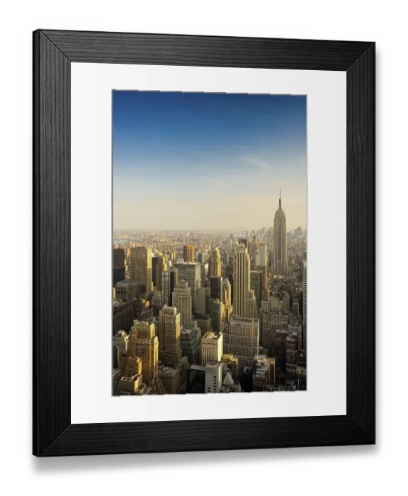 Framed Print : View from Rockefeller Center on Manhattan Framed Print : View from Rockefeller Center on Manhattan