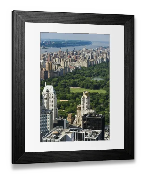 Framed Print : Central Park, view from the Rockefeller Center