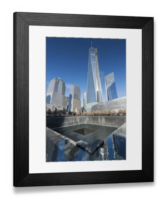 Framed Print : 9-11 Memorial, New York, USA, North America