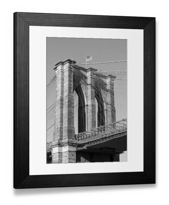 Framed Print : Brooklyn Bridge, Manhattan, New York City