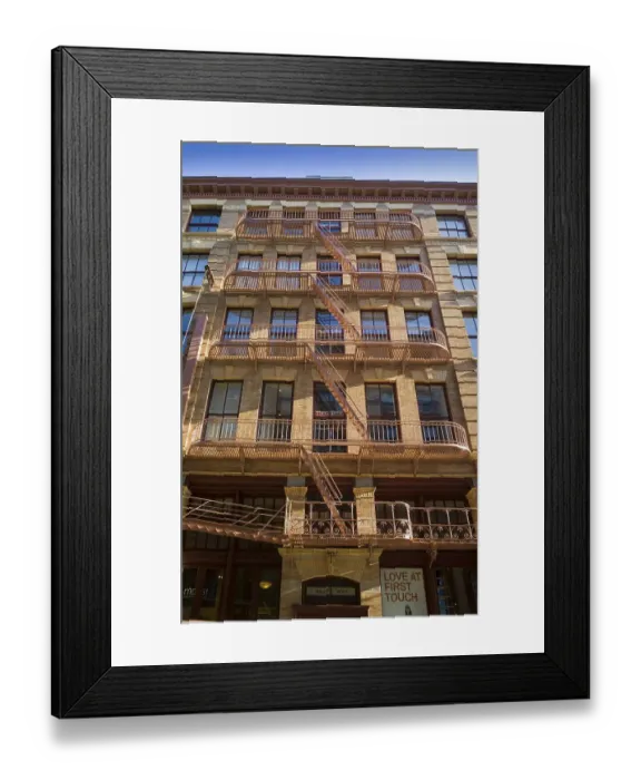 Framed Print : Typical cast-iron architecture in the SoHo district Framed Print : Typical cast-iron architecture in the SoHo district