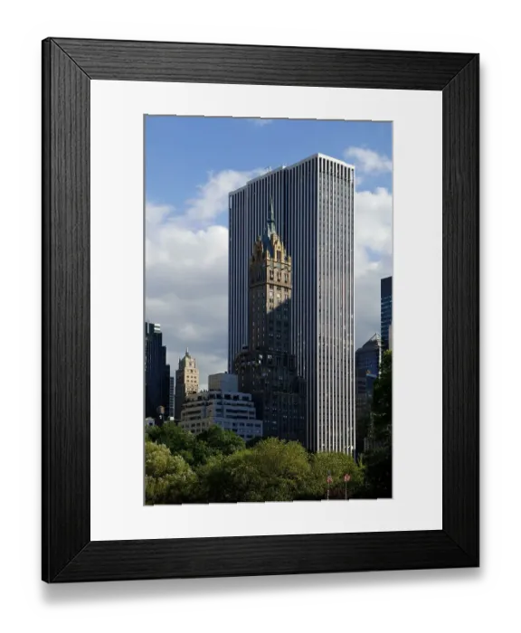 Framed Print : New and old skyscrapers near Central Park