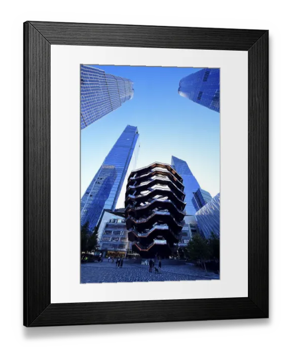 Framed Print : The Vessel, walk-in artwork in the Hudson Yards by British designer Thomas Heatherwick Framed Print : The Vessel, walk-in artwork in the Hudson Yards by British designer Thomas Heatherwick