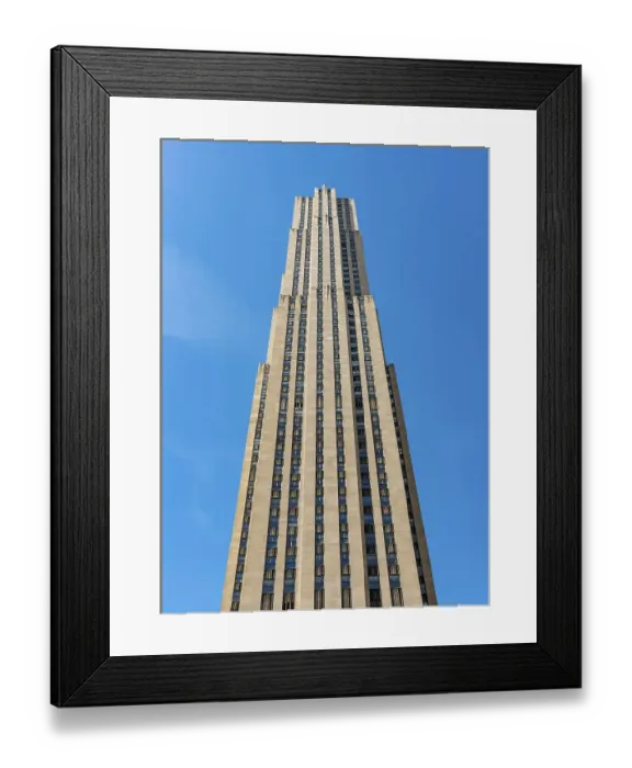 Framed Print : East facade of 30 Rockefeller Plaza