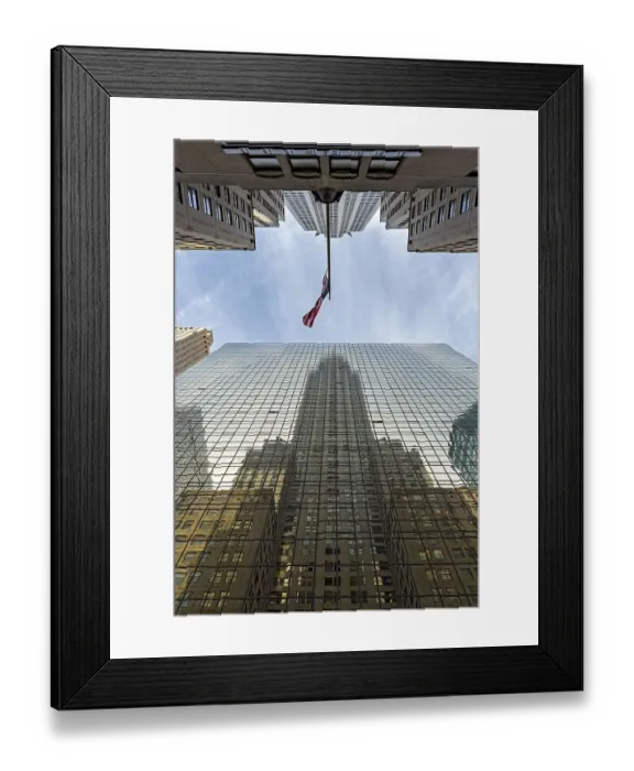Framed Print : Chrysler Building reflected in Grand Hyatt Hotel Framed Print : Chrysler Building reflected in Grand Hyatt Hotel
