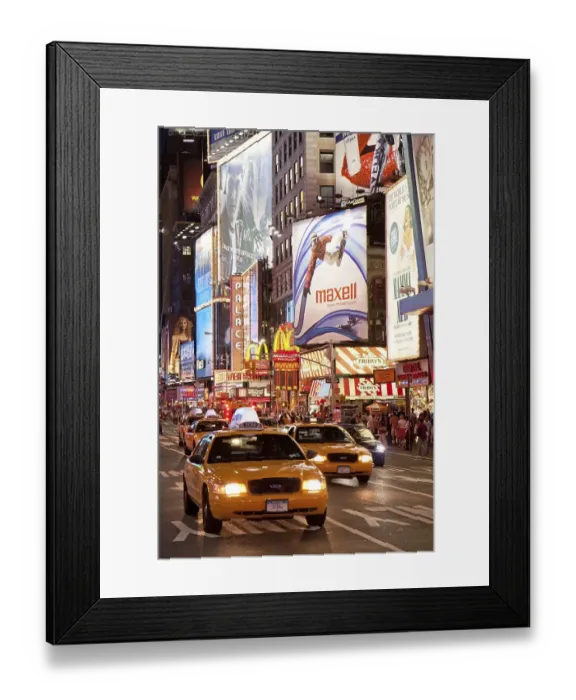 Framed Print : Times Square in the evening, Manhattan