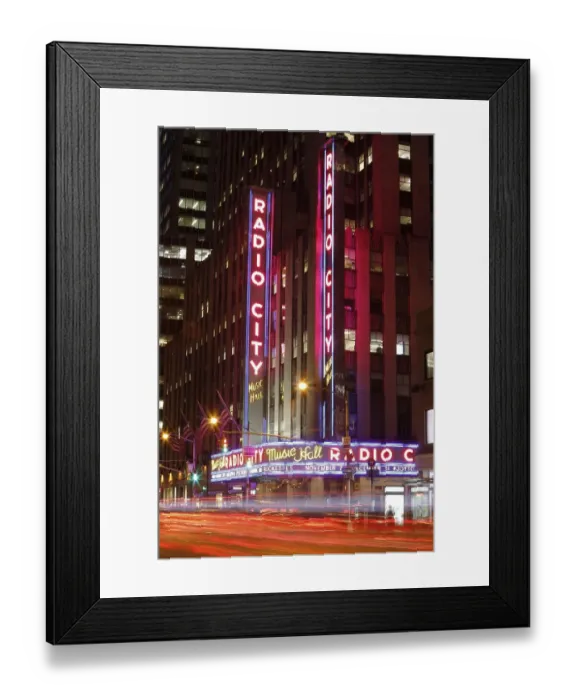 Framed Print : Radio City Music Hall, 1260 Avenue of the Americas Framed Print : Radio City Music Hall, 1260 Avenue of the Americas