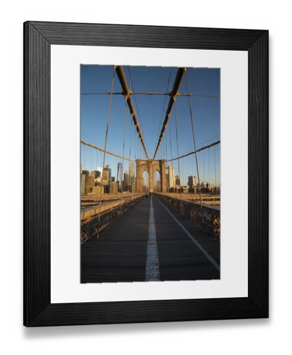 Framed Print : Brooklyn Bridge bei Sonnenaufgang Framed Print : Brooklyn Bridge bei Sonnenaufgang
